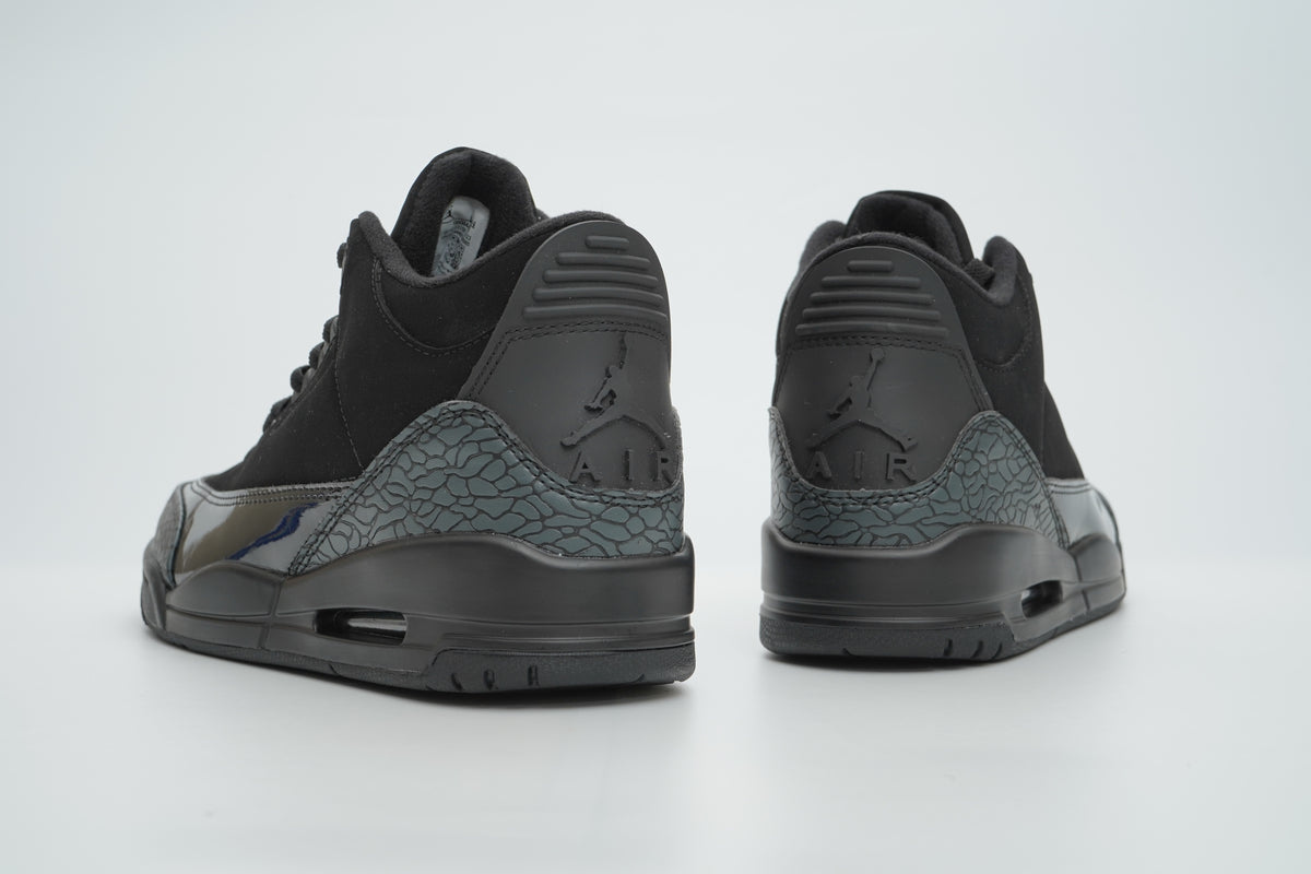 Air Jordan 3 Sneakers – Black & Charcoal