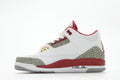 Air Jordan 3 Sneakers – White & Red