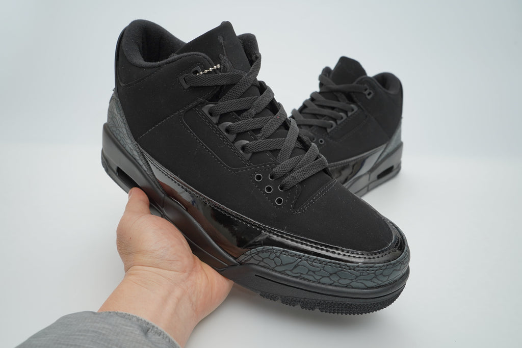 Air Jordan 3 Sneakers – Black & Charcoal